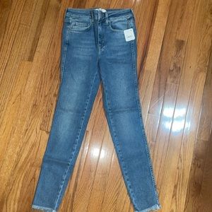 Raw high rise Jeggings we the free